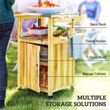 Outdoor Bar Cart Grill Table 01747116