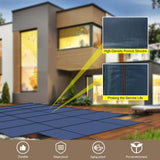 Pool Safety Cover, Fits 16x32ft Rectangular Inground Winter Swimming Pools, with 4x8ft Center End W465P203693