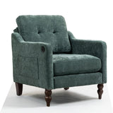 Accent Comfy Chenille Chair w/USB charging port,Mid,Soft,High-support Rebound Sponge,Ergonomic W2715P312490
