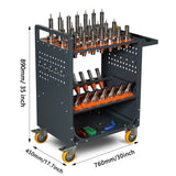grey Tool Cart CNC Tool Cart CAT40 tool trolley BT40 cnc tool holder CNC machine tool service W2612P295402