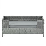 ZUN Dog Bed, Pet Bed, Pet Enclosures, Pet Outdoor Pet Patio Seasonal PE Wicker Pet 17357879