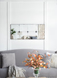 21x47" Traditional Decor Style Rectangle Antique Glass Wall Mirror, Wall Decor for for Bathroom W2078126445