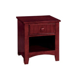 One Drawer Wooden Nightstand in Cherry Finish B016P252243