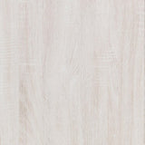 Coastal White Slatted Headboard Queen Panel Bed B062P153568