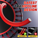 YC 40inch foldable trampoline with handle-Premium-Elastic -Black W550P296127