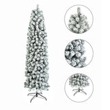 7.5ft Pencil Flocking Christmas Tree 69444721