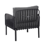 Outdoor Patio Club Chair, Modern Patio Furniture, Waterproof Thick Cushion Deep Seating for Porch, N780P199454B