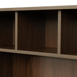 ZUN Home Office Computer Desk with Hutch,Walnut 07162933