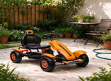 Kids Pedal Go Kart for Ages 5-12, Outdoor Ride on Car with Adjustable Seat, Handbrake, Sharp 93870496