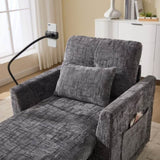 Multifunctional lazy person sofa recliner can be stored storage backrest with cell phone bracket W395P318698