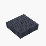 DIY friendly, easy to clean interlocking deck tiles, 11.8"x11.8" patio flooring 44 pieces per 69294810