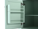 Kitchen Cart with Rubber wood Drop-Leaf Countertop ,Cabinet door internal storage racks,Kitchen 88352864