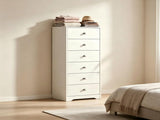 () 6-Drawer Particleboard Chest with Melamine Finish 19.07*15.75*48.27in White 91730104