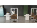 Barbershop Salon Locker / Hair Dryer Rack Drawer with Lock White 76190770