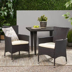 ZUN Clementine Outdoor Multibrown PE Wicker Dining Chairs 56447.00ABEI