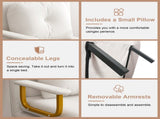 Folding Sofa Bed 3-in-1 Convertible Chair - 5-Position Adjustable Backrest with Pillow, Space-Saving 68316807