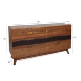 59x16.5x31" Sierra Six Drawer Sideboard, Wood Credenza/Cabinets/Chests/Nightstands W2078P174901
