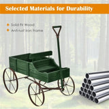 Wooden plant frame with wheels, Green planting pot 66444615
