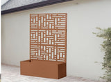 Metal Garden Bed with Trellis, 70 Inch Height Metal Planter Box with Trellis, Garden Box for 73841782