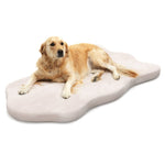 ZUN 43 " Orthopedic Dog Bed for Large Dogs ﻿Beige 15259232