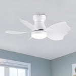 ZUN 30 In Small Kid's Ceiling Fan Lighting with Remote Control for Small Children Room 07693757