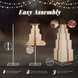 6FT Lighted Gift Box Tower, Pre-lit Pull Up Present Boxes with 200 LED Warm White Lights and Ropes 47421161