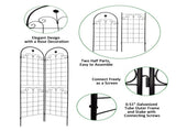 4 Pack Metal Garden for Climbing Plants Outdoor 86.7'' x 19.7'' Rustproof Plant Support Rose 36311942