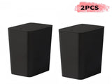 2 Pack Plastic Trash Can with Press Top Lid, 2.6 gal Modern Garbage Can, Small Wastebasket for 71173807