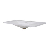 36''x18'' Bathroom Sink with Three Holes , Resin Bathroom Vanity Sink Top with N710P175752K