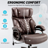 600LBS Big and Tall Office Chair for Heavy People, Extra Wide Seat and Adjustable Lumbar, Heavy Duty T3697P363487