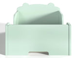 Toddler Floor Bed Frame, Cot Bed for Boys and Girls Ages 3-6, Bear Shape Toddler Bed, Green W1580P373256