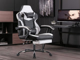 Gaming Chair with Footrest, High Back Gaming Chairs PVC Leather Ergonomic Office Gamer Chair W2367P288674