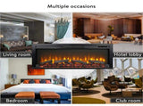 44 inch wall recessed electric fireplace with remote and Imitation Flame , LED light heater 33708341