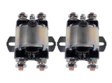 Set of 2 Solenoid Fit for Yamaha G1 Gas Golf Cart 12V 6 Terminal 12 Volt 100A 2-Cycle Gas 94880707