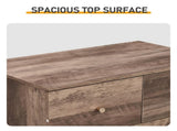 R279-9 Gray Particleboard with Textured Melamine Finish, 66*40*111cm, 42 Drawer Cabinet, Matte Gold 54283956