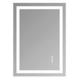 20x28" Frameless Tempered Mirror Dual LED Light Strips Front and Back LightingUnable ship on 52079319
