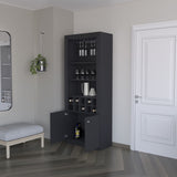Clover Bar Cabinet, with wine storage and thre shelves B128P189932