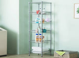 Concise 6 Layers Carbon Steel & PP Storage Rack Silver Gray 23771144