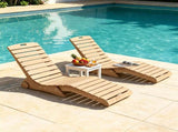 HDPE In-Pool Lounge Chair with Rear Rolling Wheels, 450 LBS Capacity S-Curve Ergonomic Pool Chaise 39915080