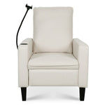 ZUN Recliner Chairs for Adults, Adjustable Recliner Sofa with Mobile Phone Holder & Cup Holder, Modern W680131613