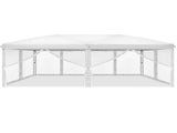 10x20 ft Instant Pop Up Canopy Tent White, 6 Mesh Panels 2 Doors 4 Net 41921225
