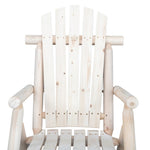 ZUN 65*95*96cm Outdoor Courtyard Fir Wood Rocking Chair Log Color 69162185