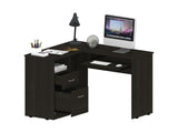 ZUN Raleigh L-Shaped Desk, Two Drawers, One Shelf, CPU Storage B128P148969