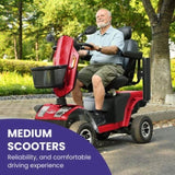 S500-RED Heavy Duty Mobility Scooter W429P151649