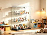 () 2-Door 3-Tier Display Cabinet with Top LED Lighting Storage cabinet with 33439102