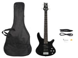 GIB Electric Bass Guitar Full Size 4 String Black 42778381