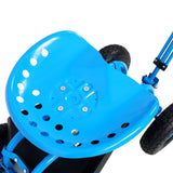 Rolling Garden Scooter Garden Cart Seat with Wheels and Tool Tray, 360 Swivel Seat,Blue--refurbished W465P225508