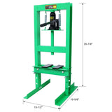 6 Ton Hydraulic Press, Benchtop Hydraulic Shop Press, H-Frame Garage Floor Press with Press Plates, 95736119
