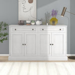 ZUN Kitchen Sideboard Storage Buffet Cabinet with 2 Drawers & 4 Doors Adjustable Shelves for Dining 79307233