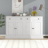 ZUN Kitchen Sideboard Storage Buffet Cabinet with 2 Drawers & 4 Doors Adjustable Shelves for Dining 79307233